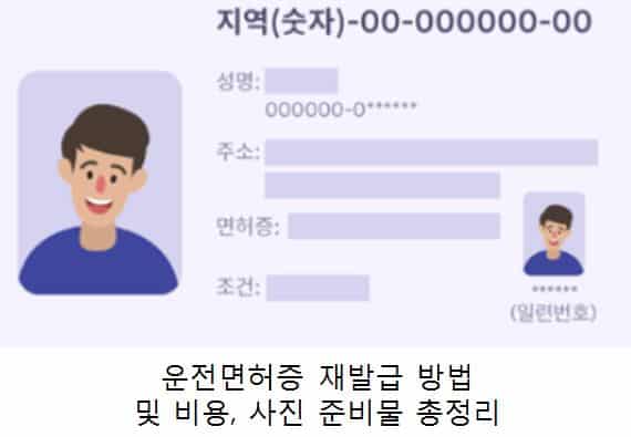 운전면허증 재발급 방법 3가지 및 비용, 사진 준비물 총정리 운전면허증 재발급 방법 3가지 및 비용, 사진 준비물 총정리