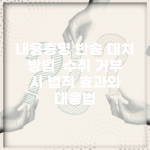 내용증명 반송 대처 방법 | 수취 거부 시 법적 효과와 대응법