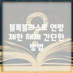 블록블라스트 연령 제한 해제 간단한 방법