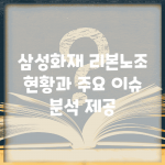 삼성화재 리본노조 현황과 주요 이슈 분석 제공