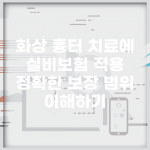 화상 흉터 치료에 실비보험 적용, 정확한 보장 범위 이해하기