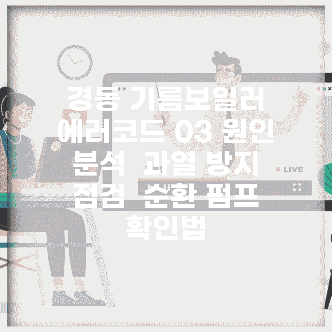 경동 기름보일러 에러코드 03 원인 분석 | 과열 방지 점검 | 순환 펌프 확인법