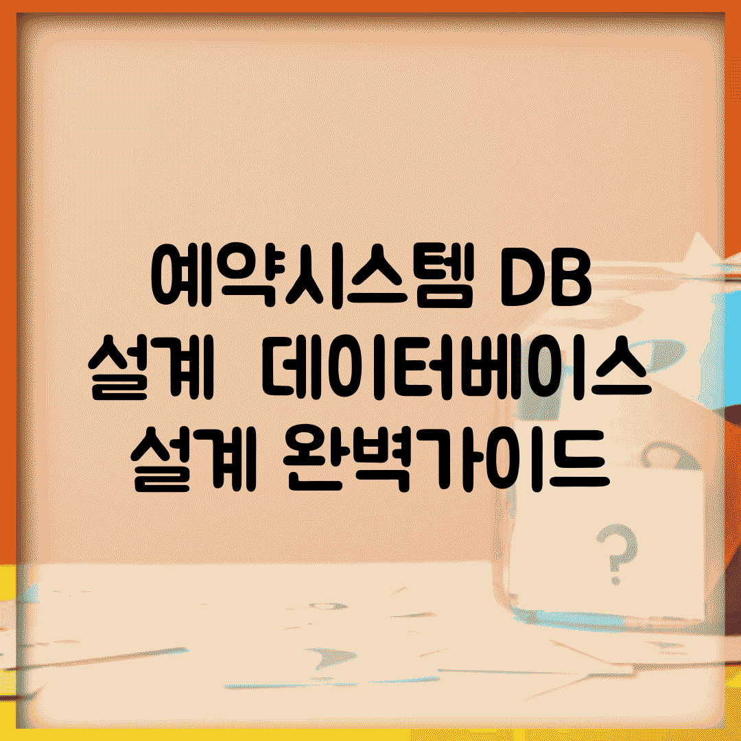 예약시스템 DB 설계 | 데이터베이스 설계 완벽가이드