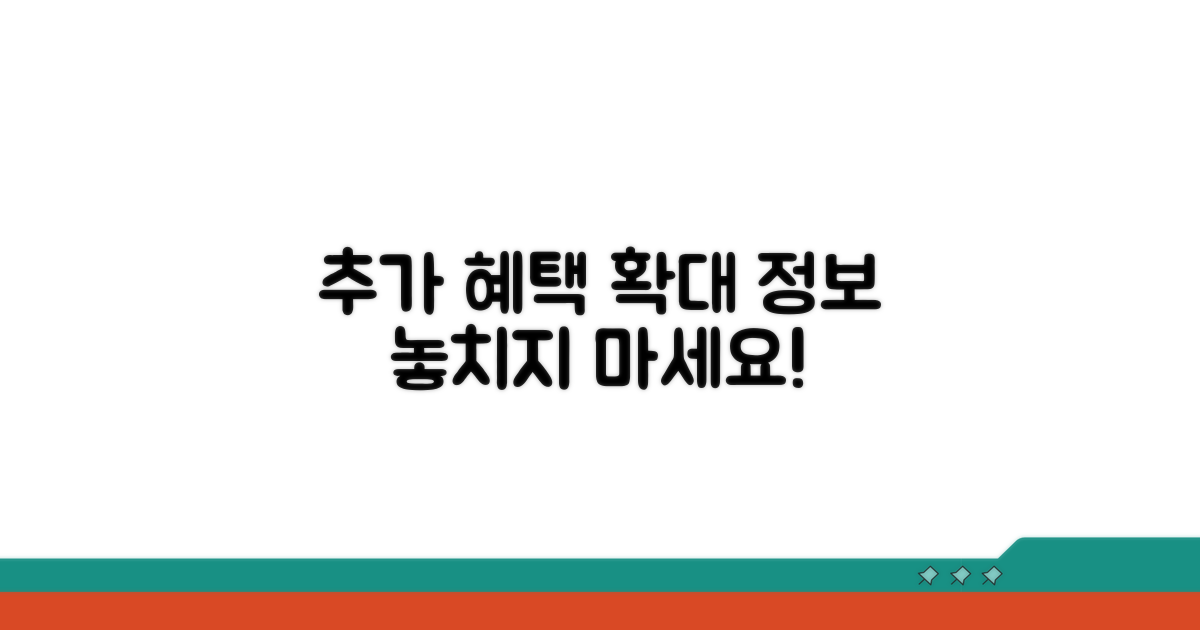 추가 지원 혜택 정보