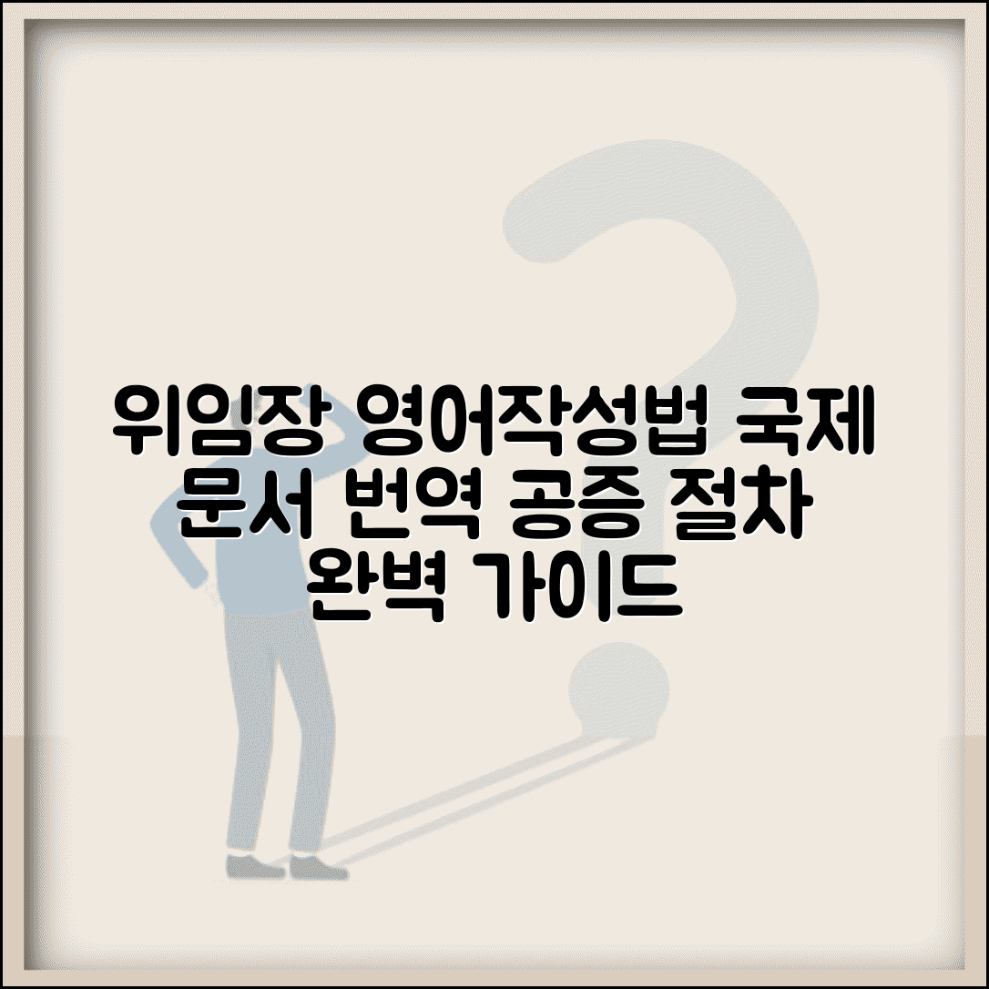 위임장 영어로 작성 방법 | 국제 문서 및 번역 공증 절차