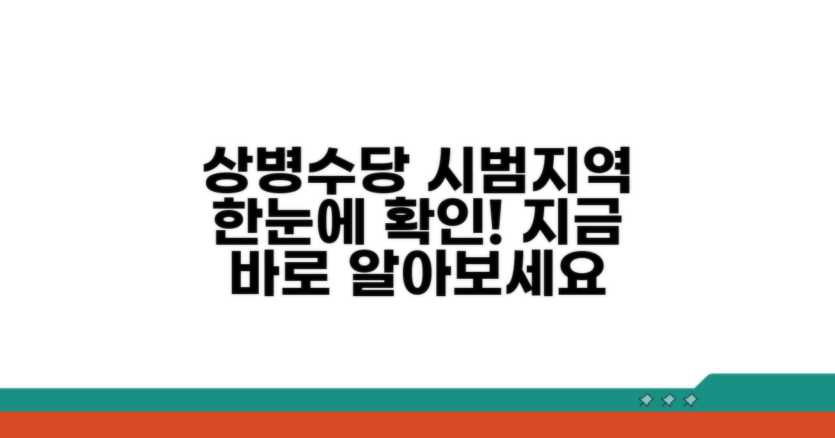 상병수당 시범지역 한눈에 보기