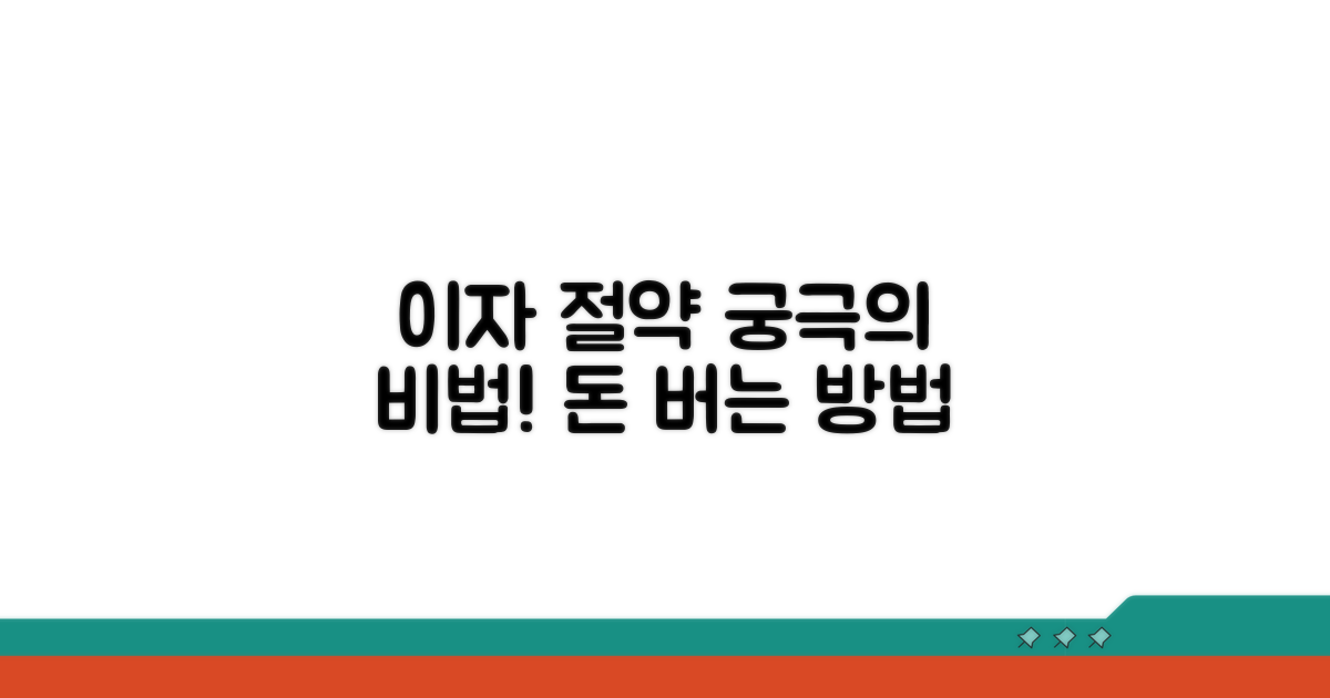 이자 절약, 효과적인 방법은 무엇