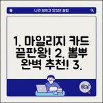 마일리지 카드 추천 뽐뿌 후기 | 뽐뿌 마일리지 카드 완벽 추천