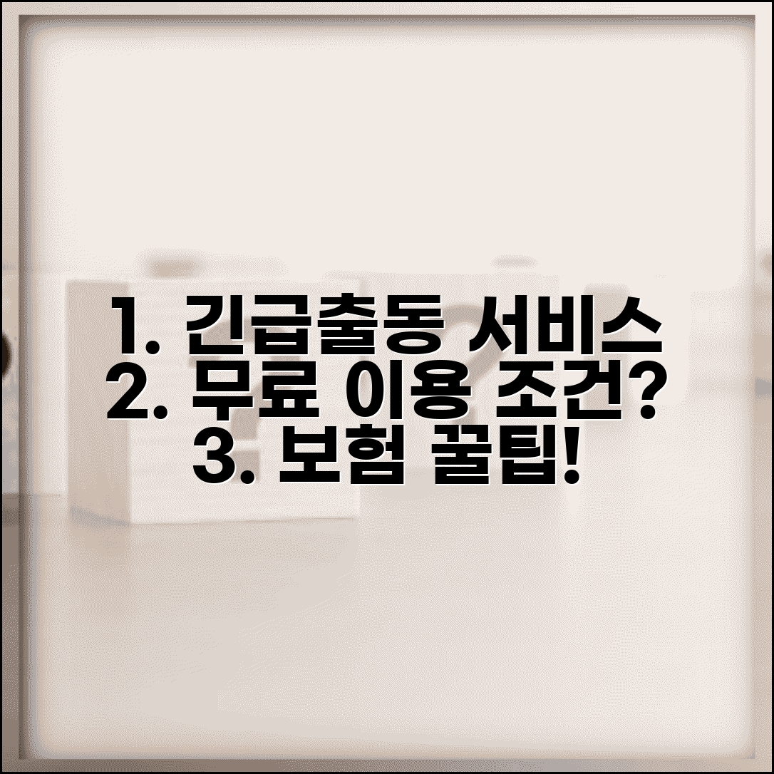 자동차 긴급출동 서비스 무료로 이용 가능한가요 | 긴급출동 | 보험 서비스 | 무료 조건 | 이용 방법