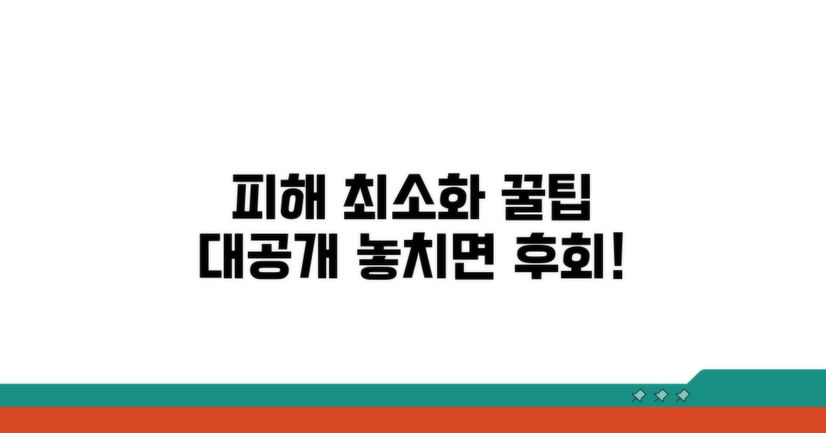 피해 최소화 위한 추가 꿀팁