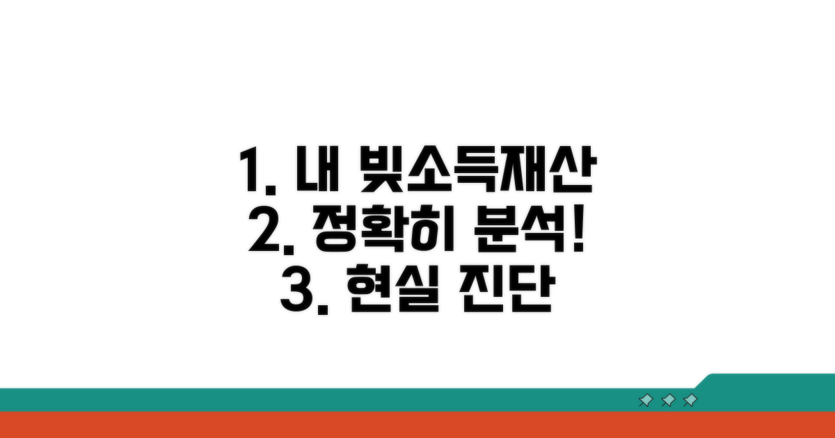 채무액/소득/재산 기준 상세 분석