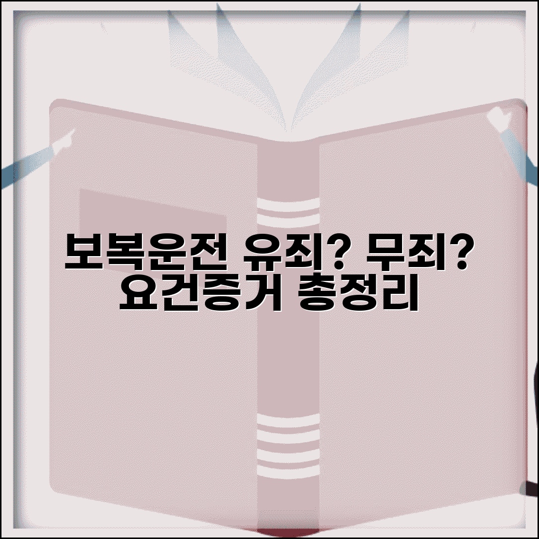 보복운전 성립요건 총정리 | 특정범죄가중법상 판단 기준 및 증거