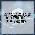 소액심판 강제집행 절차 방법 | 소액심판 판결 후 강제집행 완벽 가이드