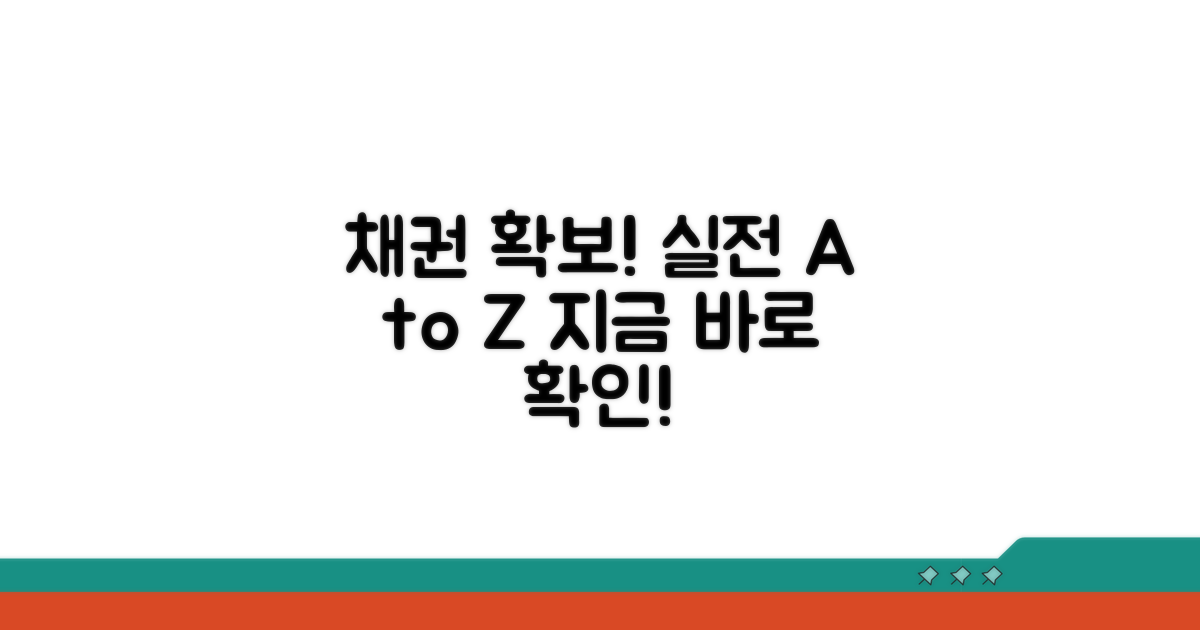 채권 확보를 위한 실전 절차