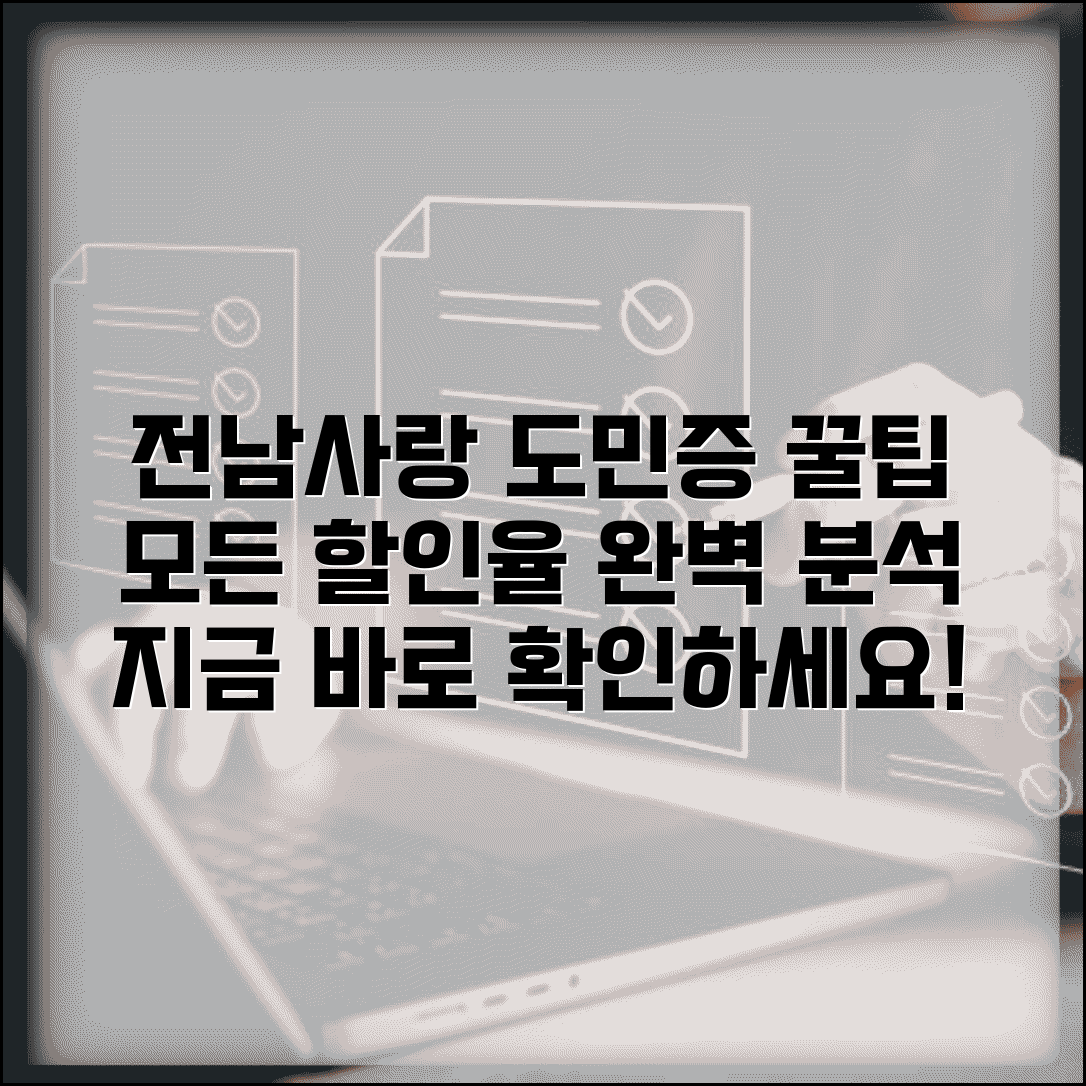 전남사랑 도민증 할인 혜택 | 업종별 할인율 완벽 활용법