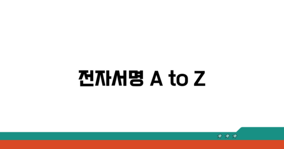 전자서명 인증 절차 안내