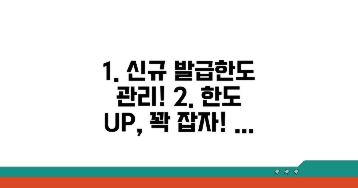 신규 발급 및 한도 관리 방법