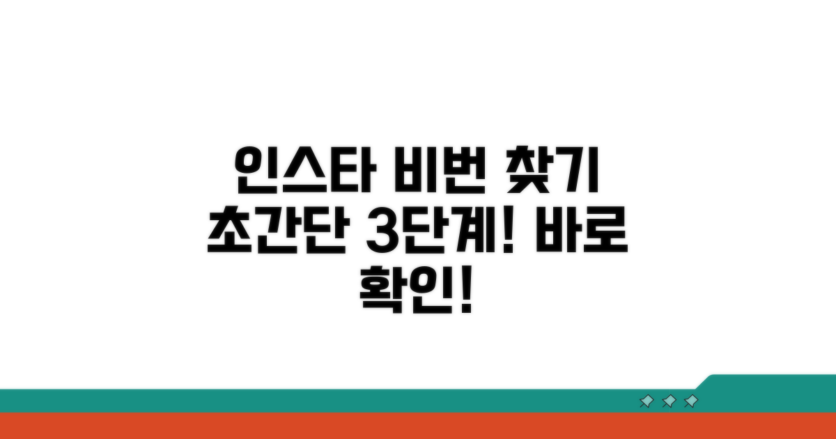 인스타그램 비밀번호 쉽게 찾기