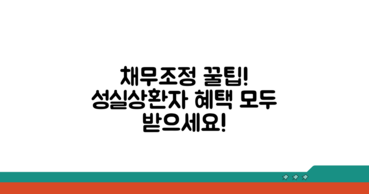 채무조정 성실상환자 혜택 총정리