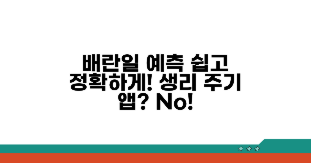 배란일 예측, 쉽고 정확하게!