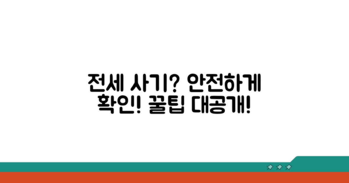 전세 안전성 확인 방법 상세 안내