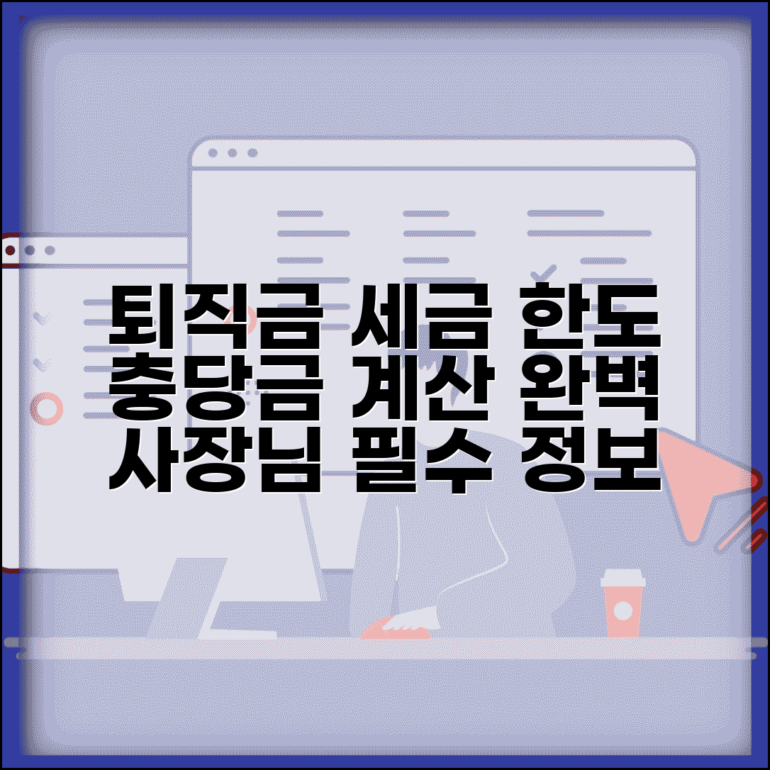 퇴직급여충당금 계산 방법과 세무 인정 한도