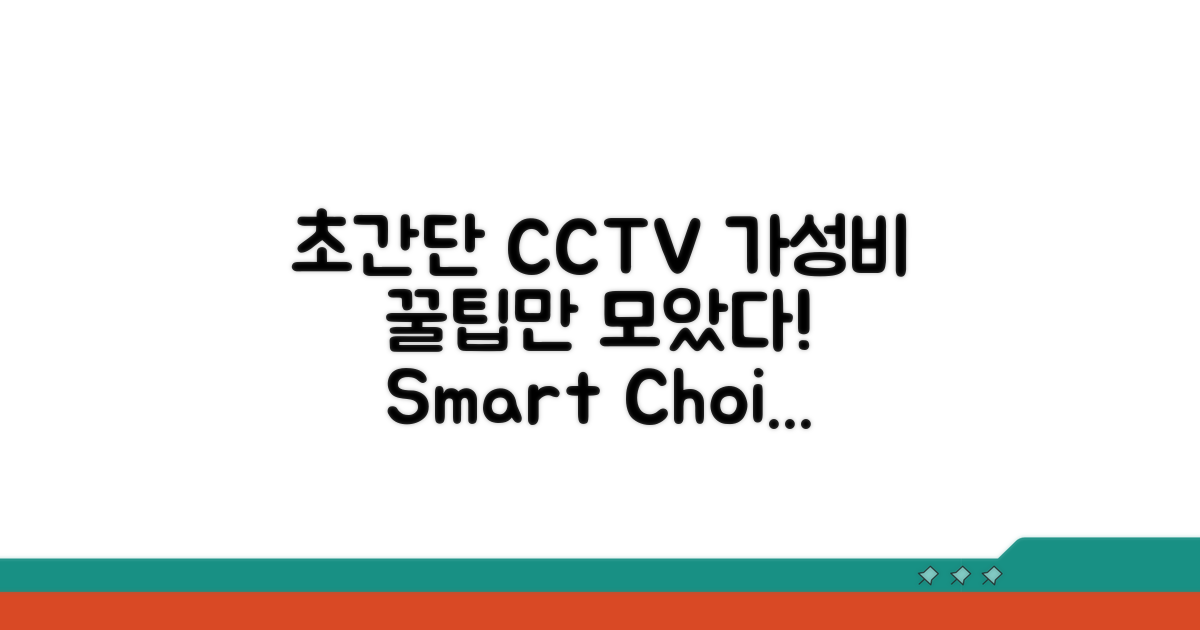 가성비 CCTV 선택 가이드 꿀팁