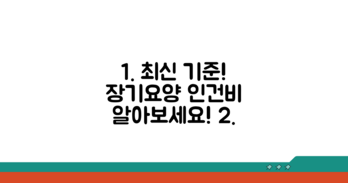 장기요양 인건비 비율 최신 기준
