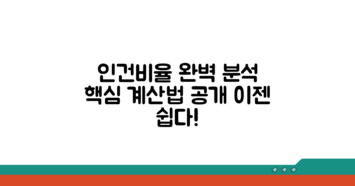 인건비 비율 계산 방법 완벽 분석