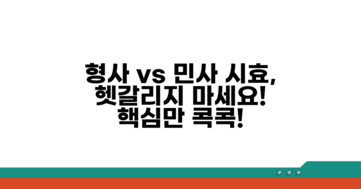 형사 민사 시효, 차이점 명확히