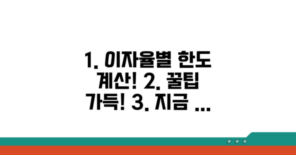 이자율별 사용한도 계산 방법