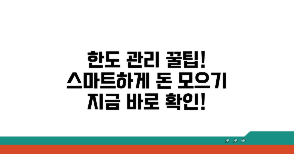 스마트하게 한도 관리하는 꿀팁