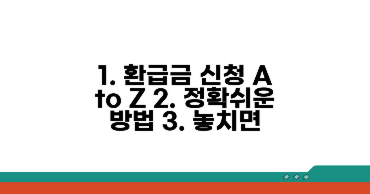 환급금 신청 절차 완벽 가이드