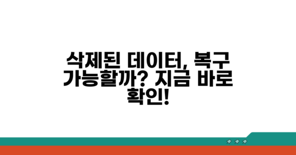 삭제 후 데이터 복구 가능할까?