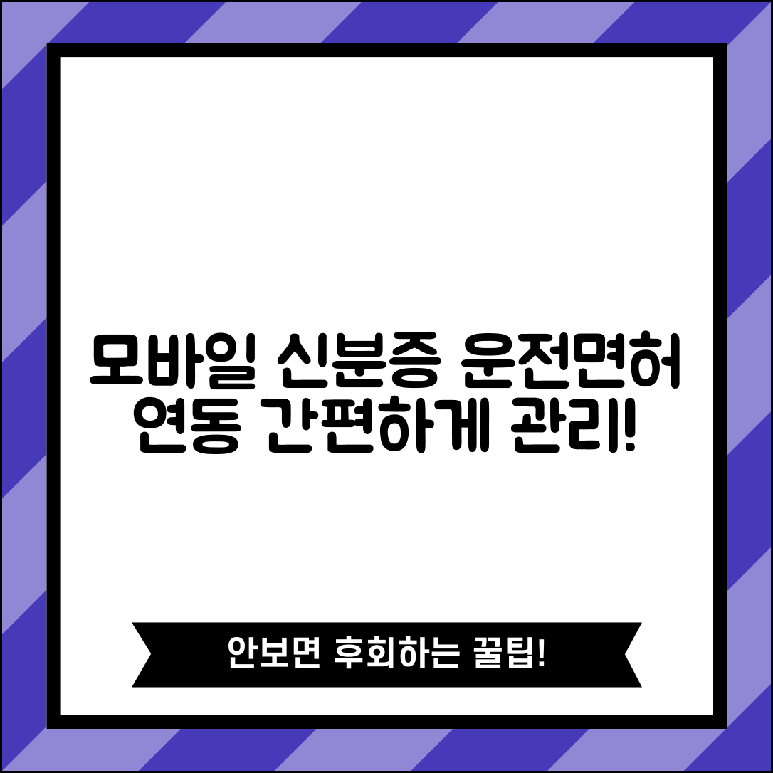 모바일신분증 운전면허 연동 방법 면허정보 관리