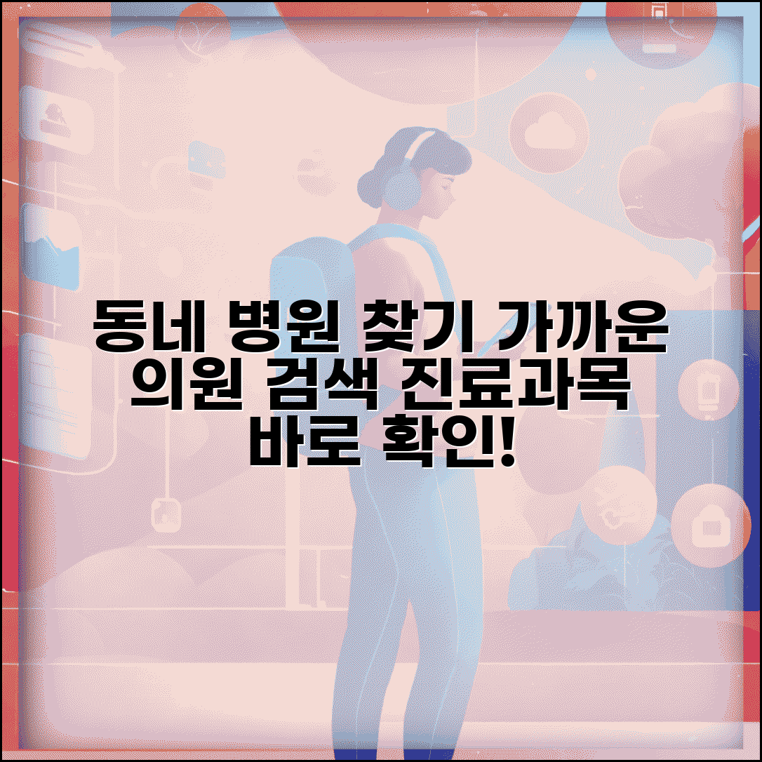 우리 동네 병원 찾기 | 가까운 의원 검색 및 진료과목 확인 방법