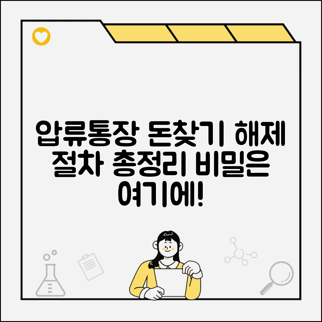압류통장 돈 찾는 방법 | 압류 해제 절차 및 신청 방법 총정리