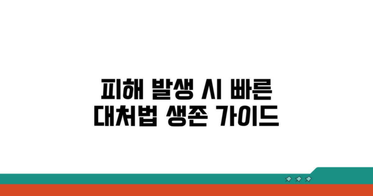 실질적 피해 발생 시 대처 방법