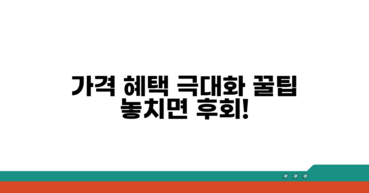 가격 혜택 극대화 꿀팁