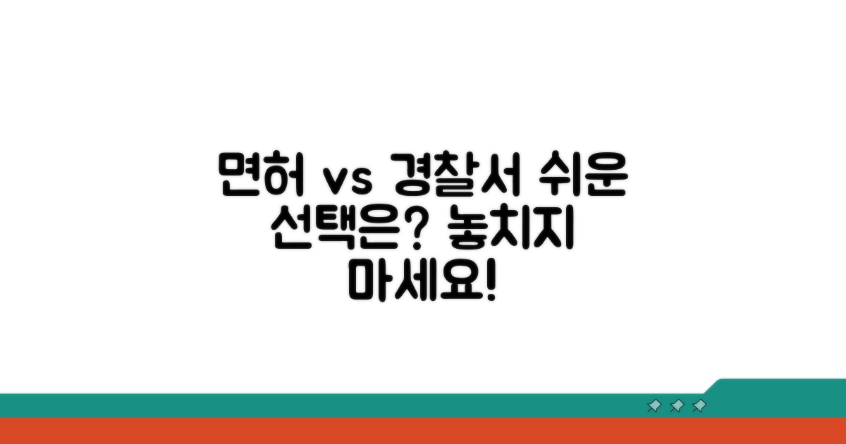 경찰서, 면허시험장 비교 분석