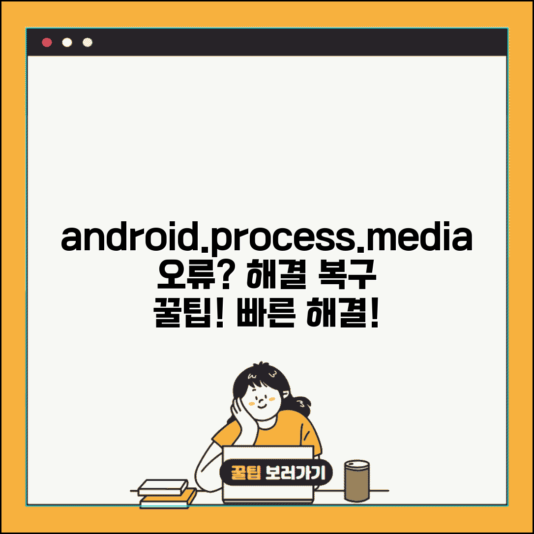 android.process.media 오류 해결 | 미디어 프로세스 오류 원인과 해결 방법 | 데이터 복구 팁