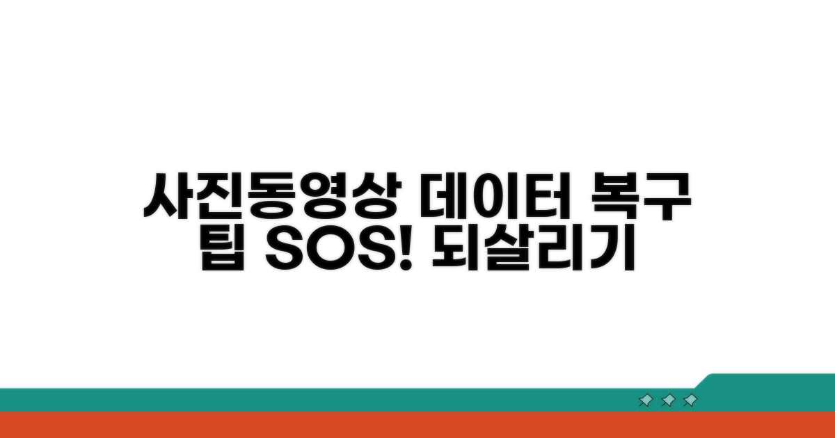 사진/동영상 데이터 복구 팁