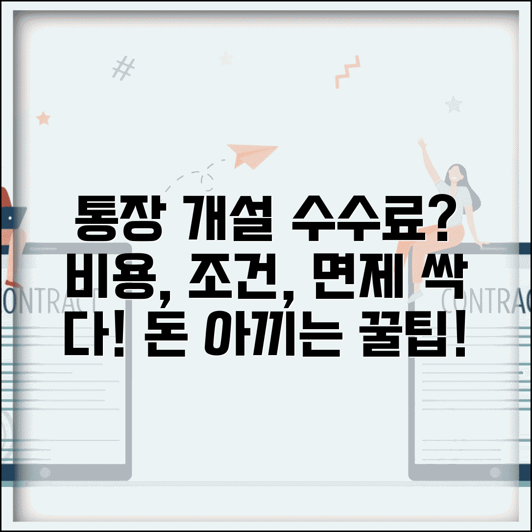 은행 통장 개설 시 수수료 있나요 | 통장 비용, 조건, 면제 혜택 총정리