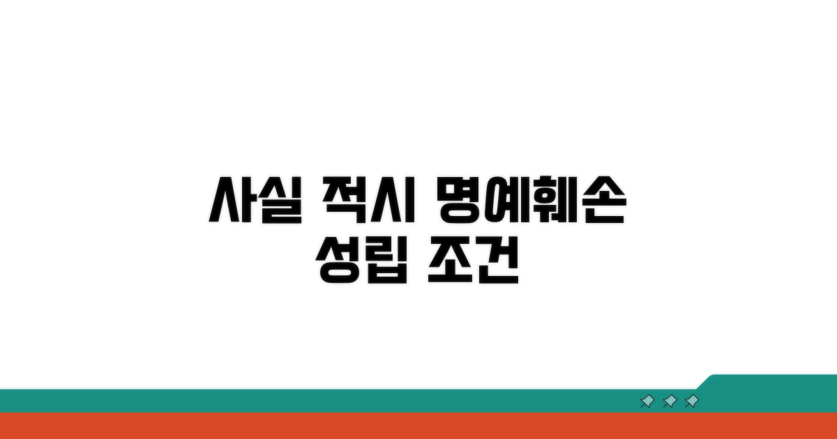 사실 적시, 명예훼손 성립 첫걸음
