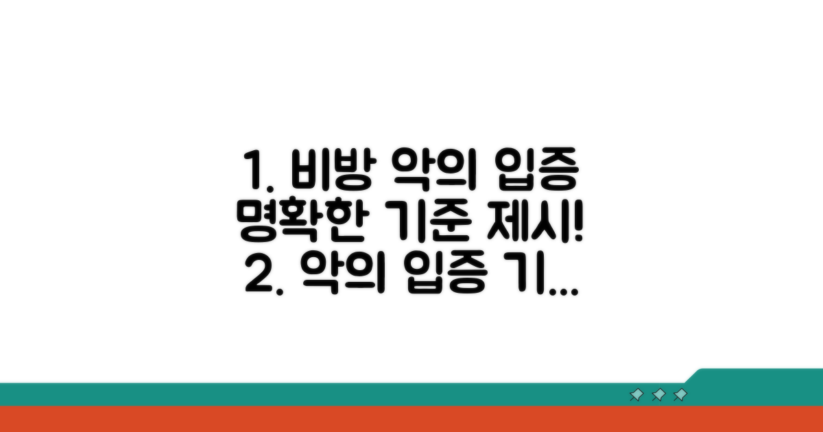 비방 목적, 악의 입증 기준 명확히