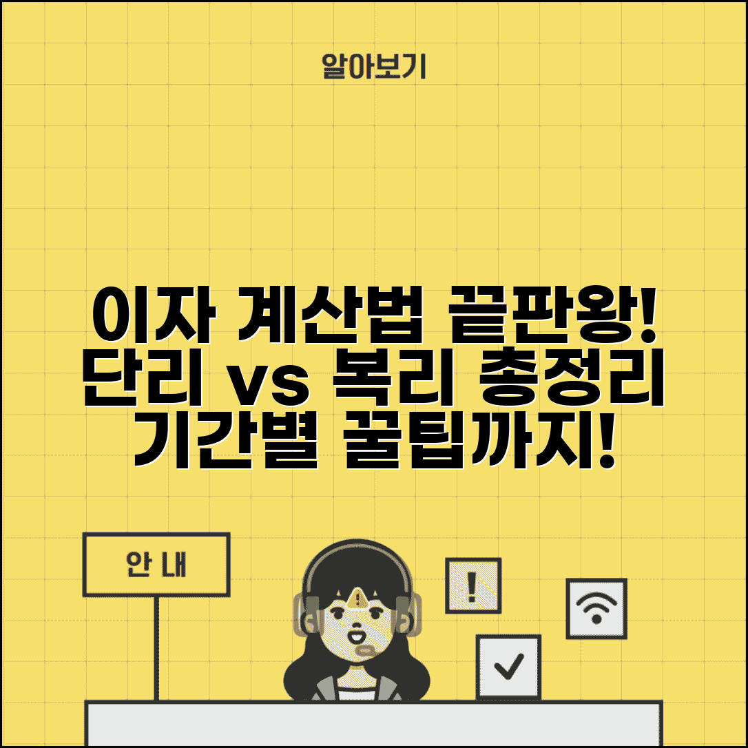 이자계산법 단리와 복리 | 기간별 이자 정확히 계산하는 방법과 팁