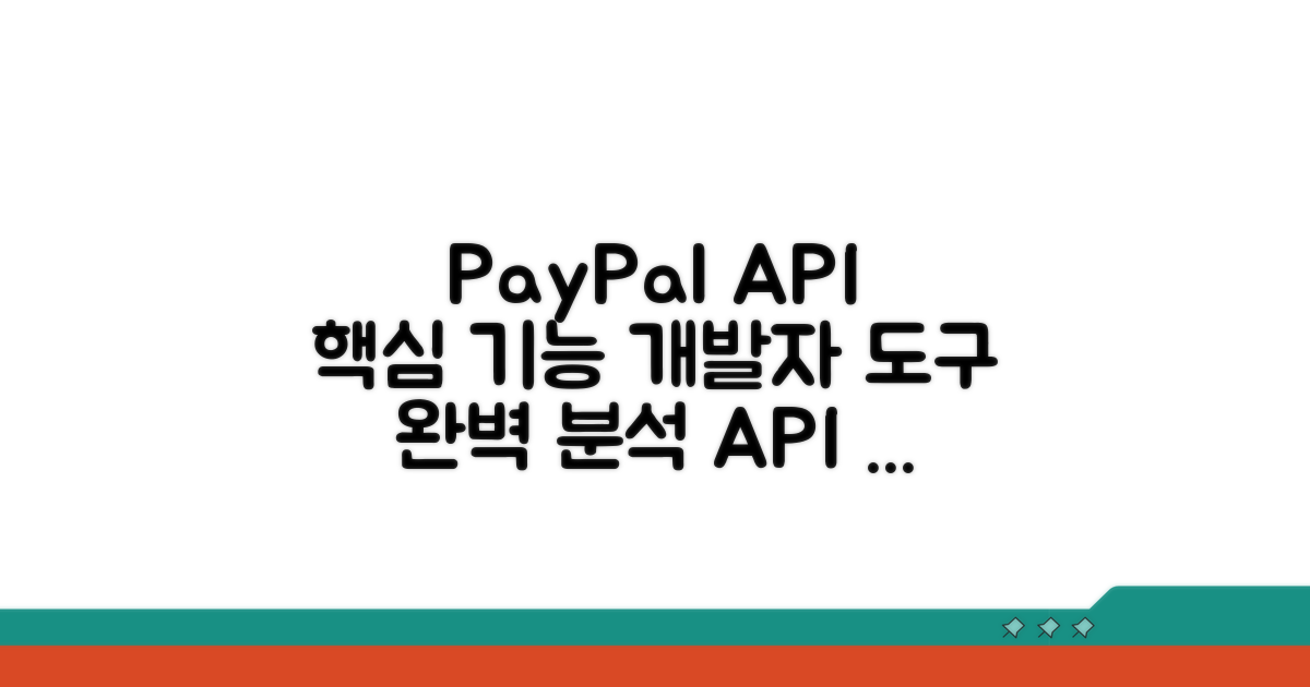 페이팔 API 개발자 도구 핵심 기능