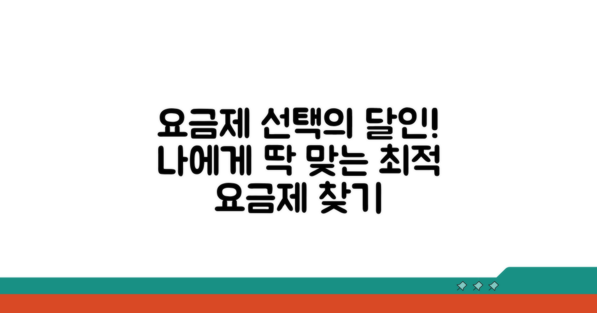 나에게 맞는 요금제 선택법
