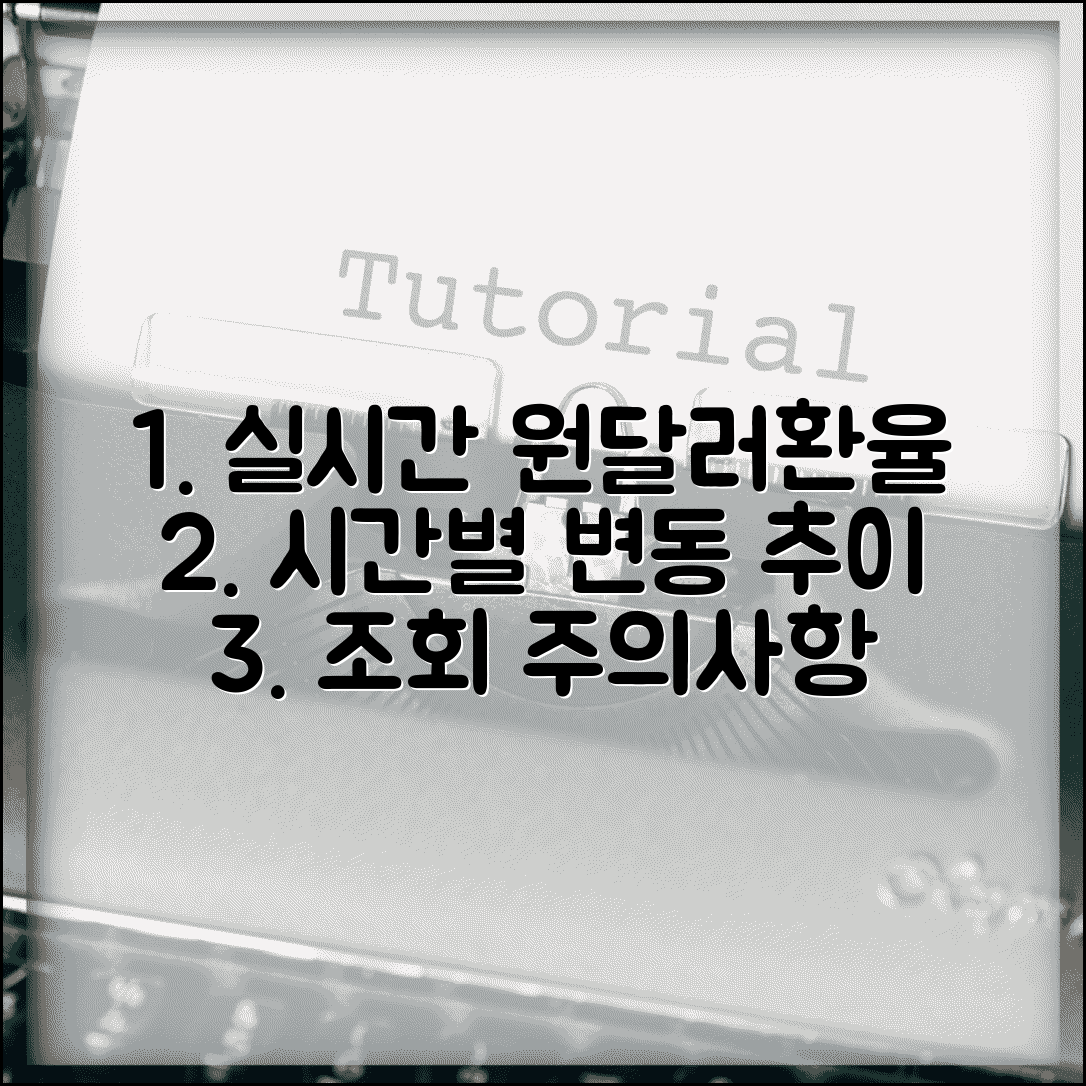 원달러환율 조회 서비스 | 실시간 시간대별 변동 추이 확인 방법 및 주의사항