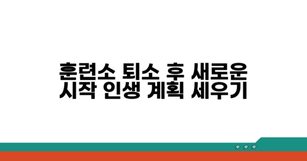 훈련소 퇴소 후 계획 세우기